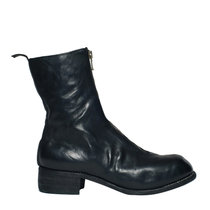 GUIDI黑色踝靴PL2-HORSE-FULL-GRAIN-BLACK36.5黑 时尚百搭