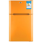 惠康 BCD-108 108升小型家用双门冰箱 租房宿舍两门节能电冰箱 小冰箱(橙色)