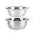 家用切碎器料理机淘米沥水篮不锈钢盆筛碗盆套装(NOKA-20638 默认)