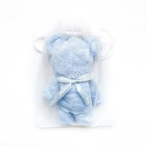 小熊毛巾伴手礼五一劳动节小礼品创意回礼女孩幼儿园母亲节礼物(蓝色+沙袋 30x30cm)