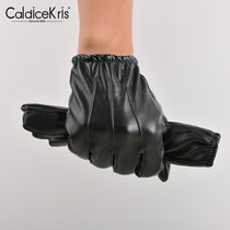 CaldiceKris （中国CK）冬季防风加绒简约男士手套CK-G332(黑色 均码)