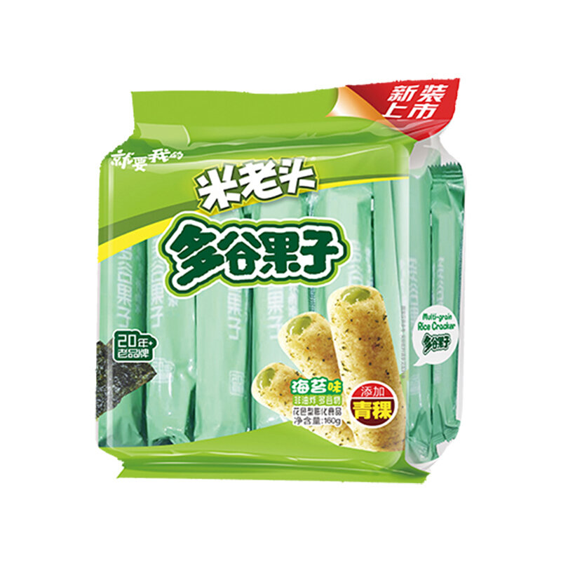 米老头多谷果子海苔味160g 国美超市甄选