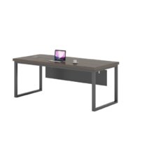 云艳YY-LCL254职员办公桌简约现代时尚板式钢架桌1.8米单桌(默认 默认)