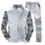 森雷司运动套装男士卫衣套装秋冬季宽松跑步休闲运动服装两件套青年(浅灰色 XL)