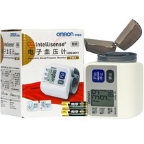 欧姆龙(Omron)电子血压计家用手腕式血压仪HEM-8611 高压警示功能，智能加压，测量不用脱衣袖！