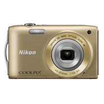 尼康（Nikon） COOLPIX S3300 数码相机 尼康S3200 相机 1600万像素(金色 优惠套餐六)