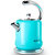 电水壶欧式电热水壶家用加厚不锈钢大容量烧水壶蓝色(蓝色)