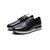 阿玛尼男士黑色休闲皮鞋 X6C046 XC919(黑色 42.5)