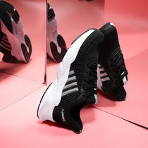 金帅威女鞋运动鞋女跑步鞋2021新款网面透气休闲慢跑鞋旅游鞋子WJ1057(白色 37)