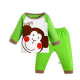 歌歌宝贝 婴儿纯棉内衣套装春季 TZ1508(绿色 80)