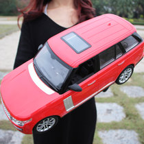方向盘儿童遥控车玩具超大号漂移充电动越野路虎汽车男孩赛车模型儿童礼物(红色 一个机身一块电池)
