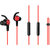 华为荣耀运动蓝牙耳机AM61跑步磁吸防水无线入耳式立体声耳机 华为/苹果/三星等通用(红色)