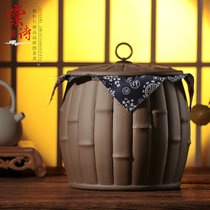棠诗茶道紫砂七子饼茶叶罐密封茶叶缸普洱茶饼罐大号醒茶罐储茶罐