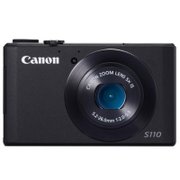 佳能（Canon）PowerShotS110数码相机 黑色1210万像素 3.0英寸触摸屏 5倍光学变焦 24mm广角  口袋天使小怪兽
