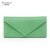 莎若塔2013新款韩版信封式钱包压花纹卡包时沿糖果色牛皮钱包8827(草绿色)