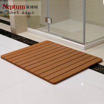 莱博顿Neptum淋浴房耐磨防滑踏板/浴室垫/仿木踏板 欧盟SGS环保认证 可非标定做(柚木色 600*600)