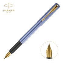 派克钢笔（PARKER）新款威雅墨水笔 签字笔 学生钢笔练字书法 刻字商务送礼 生日礼物(威雅XL青出于蓝金夹墨水笔)