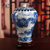 兆宏景德镇 古典青花山水图案陶瓷花瓶摆件装饰品 送礼礼品瓷(梅瓶)