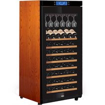 美晶（Raching）W230A酒柜230升60-80瓶简约实木压缩机制冷恒温红酒酒柜(橡木棕)