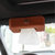 卡饰得 汽车多功能超纤皮纸巾盒 车用遮阳板纸巾袋 车载纸巾箱 棕色(棕咖 标准型)