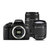 佳能（Canon） EOS 750D 单反数码相机 18-55mm/55-250mm 双镜头套机(黑色 套餐一)