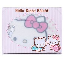 Hello Kitty 拉舍尔毛毯 浅粉色140*100cm 婴幼儿毯 宝宝安睡盖毯
