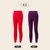 雅鹿棉质加绒保暖裤两条装女【红色+紫色】XL码其他 柔软亲肤舒适透气
