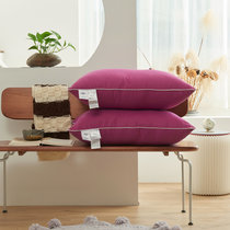 雅乐巢(GAGAKUNEST)新款全棉13372超柔软糖果羽丝绒枕头枕芯 48x74cm酒店舒服枕头一只装(紫色)