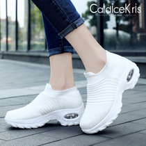 CaldiceKris（中国CK）气垫飞织运动女鞋CK-X1839(白色 38)