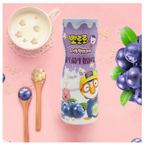 啵乐乐益生菌牛奶泡芙 宝宝零食饼干三种口味60g/桶(蓝莓味)
