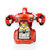 双鹰 遥控变形车机器人无线遥控男孩礼物玩具可充电幻影金刚(幻影金刚红色)