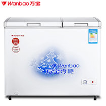 万宝（Wanbao） BCD-220B 220L双温冷柜家用冷柜卧式冷柜冷冻冷藏商用厨房冰柜（白色）