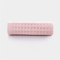 图强蜂窝童巾t2380-粉色 轻薄便携柔软吸水