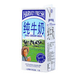 澳大利亚 哈威鲜 全脂纯牛奶 1L