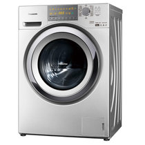 松下(Panasonic) XQG100-EG12T 10公斤洗涤 6公斤烘干 95度高温 双极除螨虫技术 银色洗烘