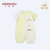 小米米minimoto竹棉男女宝宝短袖连身连体衣(柠檬黄 59cm（3-6个月）)