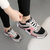 2017韩版运动鞋女百搭休闲鞋鞋学生透气板鞋平底跑步鞋(粉红色 38)