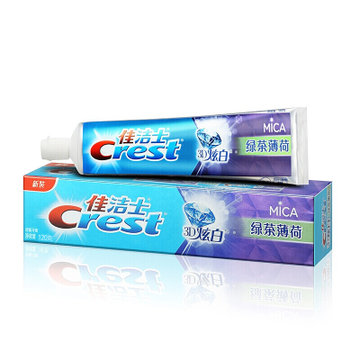 佳洁士 3D炫白牙膏（新疆西藏青海海南宁夏不发货）(绿茶薄荷120g)
