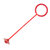 大贸商 二代升级 闪光跳 魔轮 QQ旋舞 跳跳圈 活力跳 锻炼 1个-AP07671(红色)