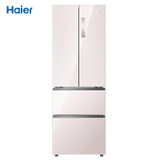 海尔（Haier）BCD-335WDECU1 335L升 法式多门 风冷无霜 变频节能静音 家用四开门冰箱 储存海尔冰箱(粉金 335)