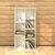 凡羽家居自由组合书柜格子柜 简约现代收纳储物柜简易木质书架(纯白色)