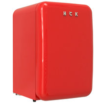 HCK哈士奇 BC-130RDC 复古冰箱单门家用冷冻冷藏小型网红进口-红色