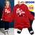 JELISPOON吉哩熊韩国童装冬季新款女童甜蜜蜜口袋套装(150 红色)