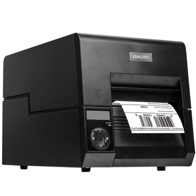 得力DL-230T工业级标签条码二维码高速打印机 热敏+热转印双模式打印 适用于企业固定资产标签打印，商超、工厂、仓储面单打印