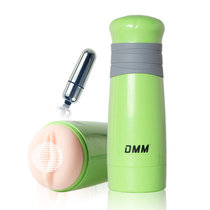 DMM触感震动型飞机杯（森林绿）出差便携zi慰杯 硅胶倒膜名器 电动飞机杯 非充气娃娃 品春堂成人用品性用品