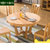 卡富丹家具 全实木圆桌榉木餐桌餐椅餐厅家具现代中式小户型餐台搭配ct208