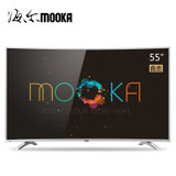 MOOKA4K电视 U55Q81 55英寸曲面电视4K高清3840*2160分辨率，4000R黄金曲率，纤薄机身蓝光影院