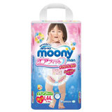 moony 裤型婴儿纸尿裤 女L44片/包