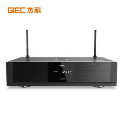 GIEC/杰科G500 4K UHD蓝光硬盘播放器3D高清蓝光播放机网络机顶盒 ISO原盘无线wifi网络机顶盒HDR(黑色 官方标配)