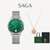 SAGA手表53901-SVMWSV-2绿色 时尚 绿色小金虎 百搭